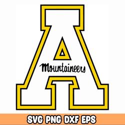 Appalachian State Mountaineers NCAA Tone on Tone Design SVG Files