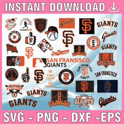 36 Files San Francisco Giants Svg, Cut Files, Baseball Clipart, Cricut, Giants svg, San Francisco svg,  MLB svg,Instant