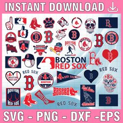 41 Files Boston Red Sox svg bundle, boston clipart ,red sox vector,boston cricut, red sox svg ,Cut file , MLB svg, Insta