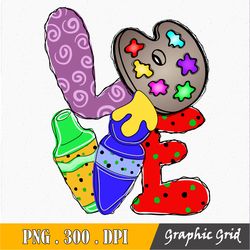 Love Crayon Sublimation Mama PNG, Sublimation Design Download, Mother's Day, Mom PNG, Mama Sublimation PNG File