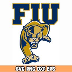 Florida International University Logo, FIU Logo, Gold Panthers Logo Svg,FIU Emblem