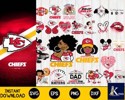 Kansas City Chiefs Bundle svg, Kansas City Chiefs Nfl, for Cricut, Silhouette, digital, file cut