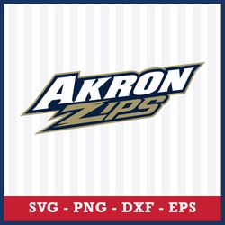 Logo Akron Zips 3 Svg, NCAA Svg, Sport Svg, Png Dxf Eps File