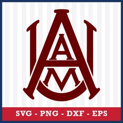 Logo Alabama A&M Bulldogs 4 Svg, NCAA Svg, Sport Svg, Png Dxf Eps File
