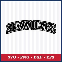 Logo Alaska Anchorage Seawolves 3 Svg, NCAA Svg, Sport Svg, Png Dxf Eps File