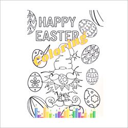 Gnome Coloring Page undefined Printable Easter Coloring Page Easter Coloring Page For Kids