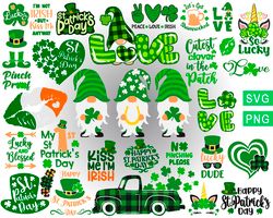 St Patricks Day hat svg, Four leaf clover svg, Lucky horseshoe svg png