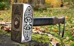 Handcrafted Thor Hammer Mjolnir Replica with Celtic Knots - The Ultimate Gift for Marvel Fans