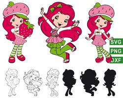Strawberry Shortcake svg, Strawberry Shortcake birthday svg png
