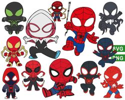 superhero babies svg, spiderman svg, spiderman png