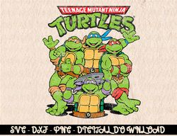 Teenage Mutant Ninja Turtles Classic Retro Logo  Tee-Shirt Digital Prints, Digital Download, Sublimation Designs, Sublim