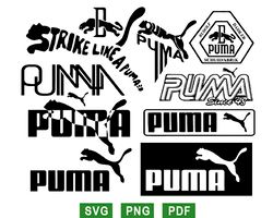 puma logo svg, puma football svg, fashion brand svg png