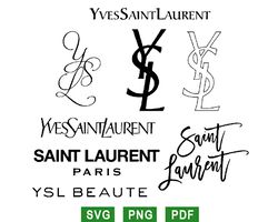 saint laurent logo svg, ysl logo svg, fashion brand svg png