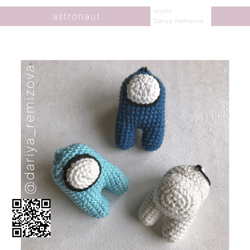 Crochet pattern toys astronaut among us amigurumi