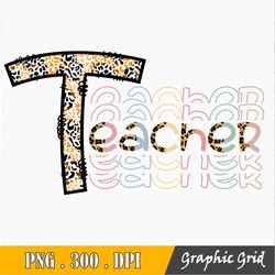 Teacher Sublimation Png, Teacher Png Sublimation File, Cute Teacher Png Design for Sublimation, Teacher Digital Download