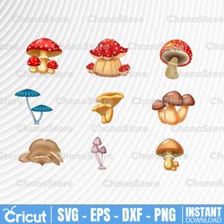 Mushrooms Clipart Collection, Mushrooms SVG Bundle, Mushrooms png, Mushrooms images, Mushrooms graphics