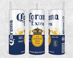 corona extra beer tumbler wrap, 20oz skinny tumbler straight, corona extra beer wrap png, corona extra beer wrap png