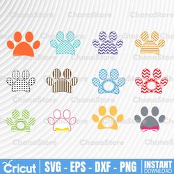 Paw SVG - Animal Paw Svg - Paw Silhouette - SVG Cut Files - Paw Bundle SVG - Paw Clipart - Paw Cut File - Paw Vector