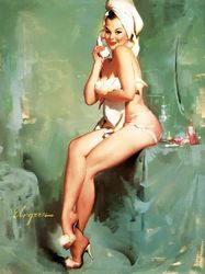Vintage Pin Up Girl - Cross Stitch Pattern Counted Vintage PDF - 111-375