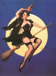 Vintage Pin Up Girl - Cross Stitch Pattern Counted Vintage PDF - 111-378