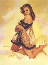 Vintage Pin Up Girl - Cross Stitch Pattern Counted Vintage PDF - 111-379