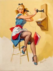 Vintage Pin Up Girl - Cross Stitch Pattern Counted Vintage PDF - 111-381