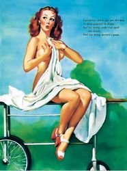 Vintage Pin Up Girl - Cross Stitch Pattern Counted Vintage PDF - 111-382
