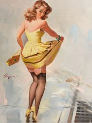 Vintage Pin Up Girl - Cross Stitch Pattern Counted Vintage PDF - 111-386