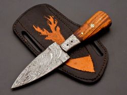 Masterpiece of the Wild: The SK-82-US Custom Handmade Damascus Steel Hunting Skinner Knife