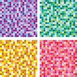 4 Patterns, Pixel colors, cross stitch pattern, Geometric design, modern cross stitch, PDF, instant download, Geo120