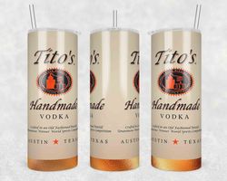 Titos Vodka Bottle Tumbler Wrap, 20oz Skinny Tumbler Designs, Titos Vodka Bottle Wrap Png, Titos Vodka Bottle Wrap Png