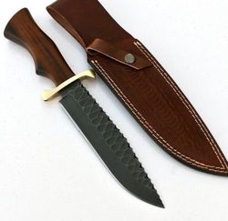 Wilderness Masterpiece: Custom Handmade Carbon Steel Hunting Knife and Survival Kit