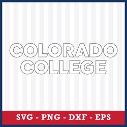 Logo Colorado College Tigers 8 Svg, NCAA Svg, Sport Svg, Png Dxf Eps File
