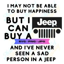 Happiness is a Jeep, SVG, PNG, and JPG File, Cut Design, Tumbler Design, T-Shirt Design, Window Decal Design, Cricut Des