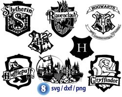 hogwarts shield svg, harry potter birthday svg, happy hogwarts svg png