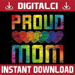 Queer Proud Mom Lesbian LGBTQ Pride Month LGBT Month PNG Sublimation Design