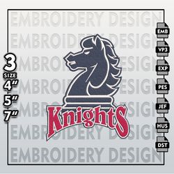 Fairleigh Dickinson Knigh Embroidery Designs, NCAA Logo Embroidery Files, NCAA Knigh, Machine Embroidery Pattern