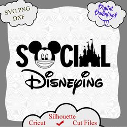 Social Disneying, Mickey Mouse Ears, Disney Quarantine, Face Mask svg, Disney social svg, Disney png, Disney shirt, png