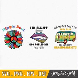 Retro Hippie Bundle Svg, Hippie SVG, Hippie Clipart