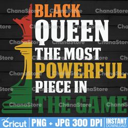 BLACK QUEEN Most Powerful Chess African American History Png