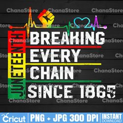 Breaking every chain since 1865 PNG, Juneteenth Png, Juneteenth 1865 Png, Free-ish Png, Juneteenth shirt Png,