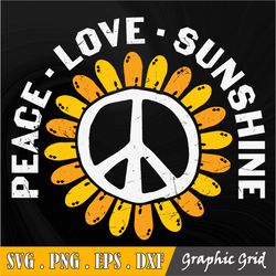 Peace Love Sunshine svg, Sunshine Svg, Summer SVG, Love Sunshine svg,Digital Download, Sun svg