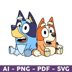 Bluey And Bingo Svg, Bluey Svg, Bingo Svg, Dog Svg, Bluey Dog Svg, Cartoon Dog Svg, Cartoon Svg - Download File