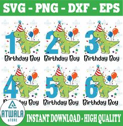 Dinosaur Birthday Numbers SVG, Dinosaur number 1, It's my 2nd 3rd 4th 5th Birthday Svg, Digital Download
