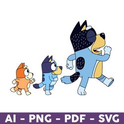 Bluey's Family Svg, Dog Family Svg, Bluey Svg, Dog Svg, Bluey Dog Svg, Cartoon Dog Svg, Cartoon Svg - Download