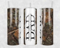 Camo Hunting Dad Tumbler Wrap, Fathers Day Tumbler Wrap, Seamless Tumbler for Dad, 20oz Tumbler Design