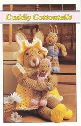 Cuddly Cottontails Crochet pattern Crochet Toy BUNNY Original Gift Ideas Vintage pattern PDF Instant download