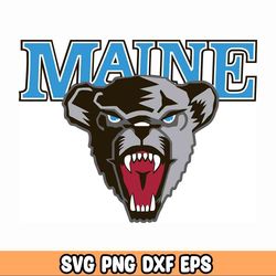 Maine Black Bears Design | Rubber Stamp Print | HTV | PNG | Bears | School Mascot | Black | School | Mascot | HTV |