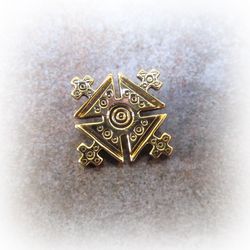 Brass cross necklace pendant,Brass Cross necklace charm,handmade cross jewelry,ukrainian jewelry,for jewelry making