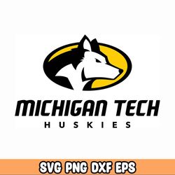 Michigan Tech Huskies SVG, Silhouettes dxf, Siberian Husky SVG for Cricut, dog clipart Cut file